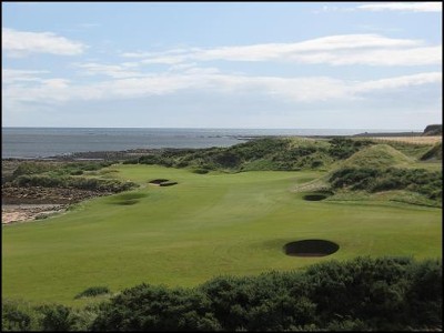 Scenic view of the Royal Burgh Links golf course